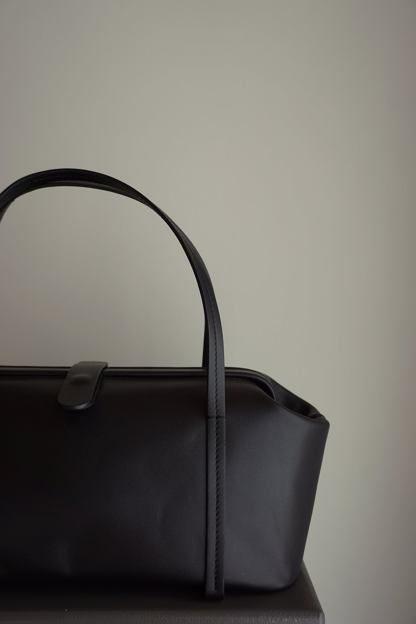 RAY frame bag - black leather