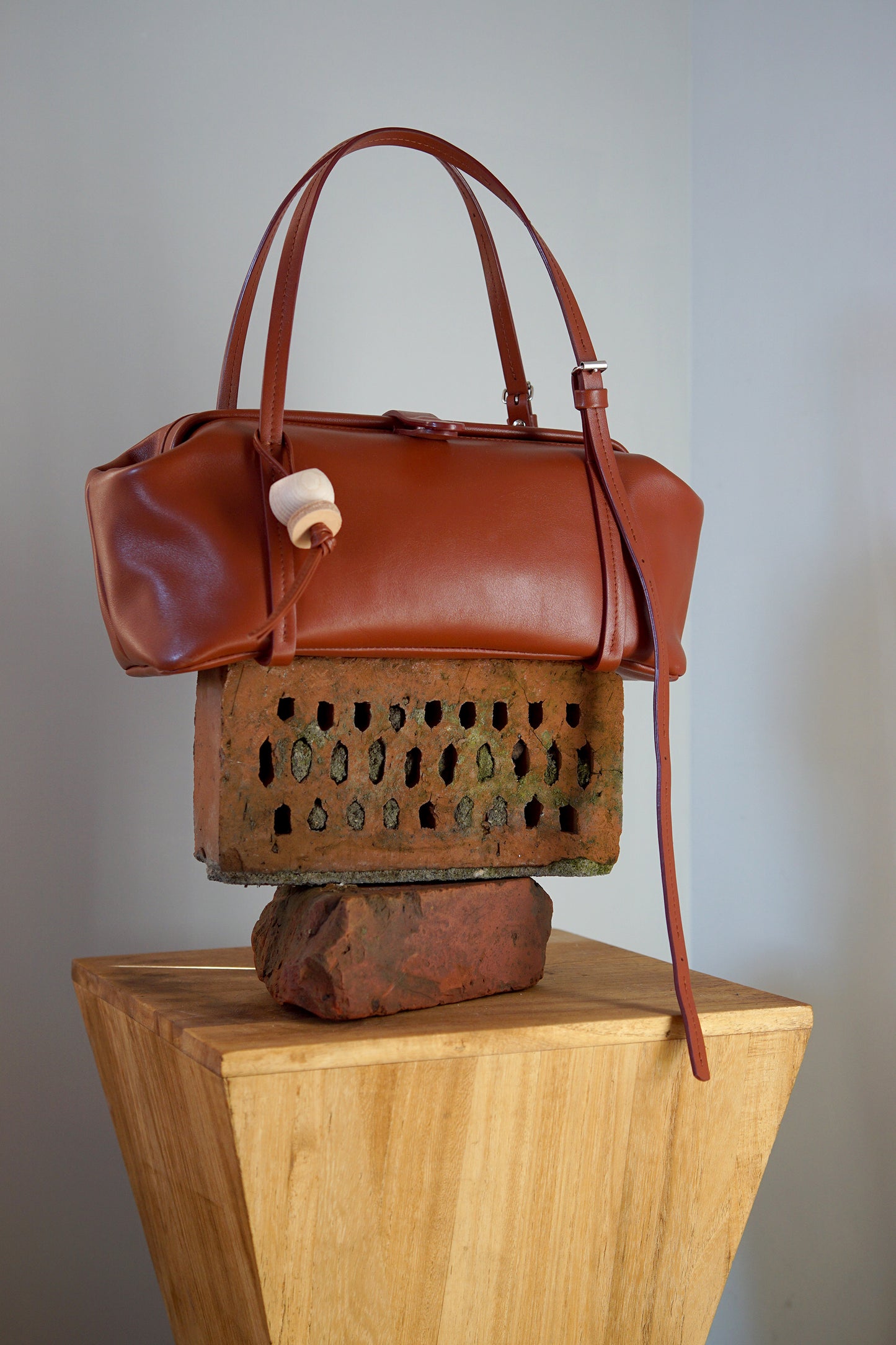 RAY frame bag - brick leather