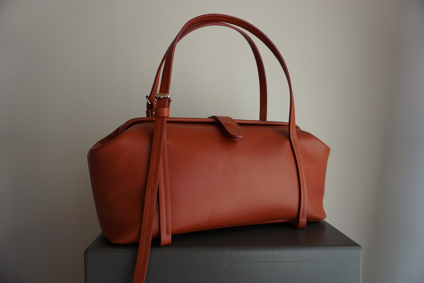 RAY frame bag - brick leather