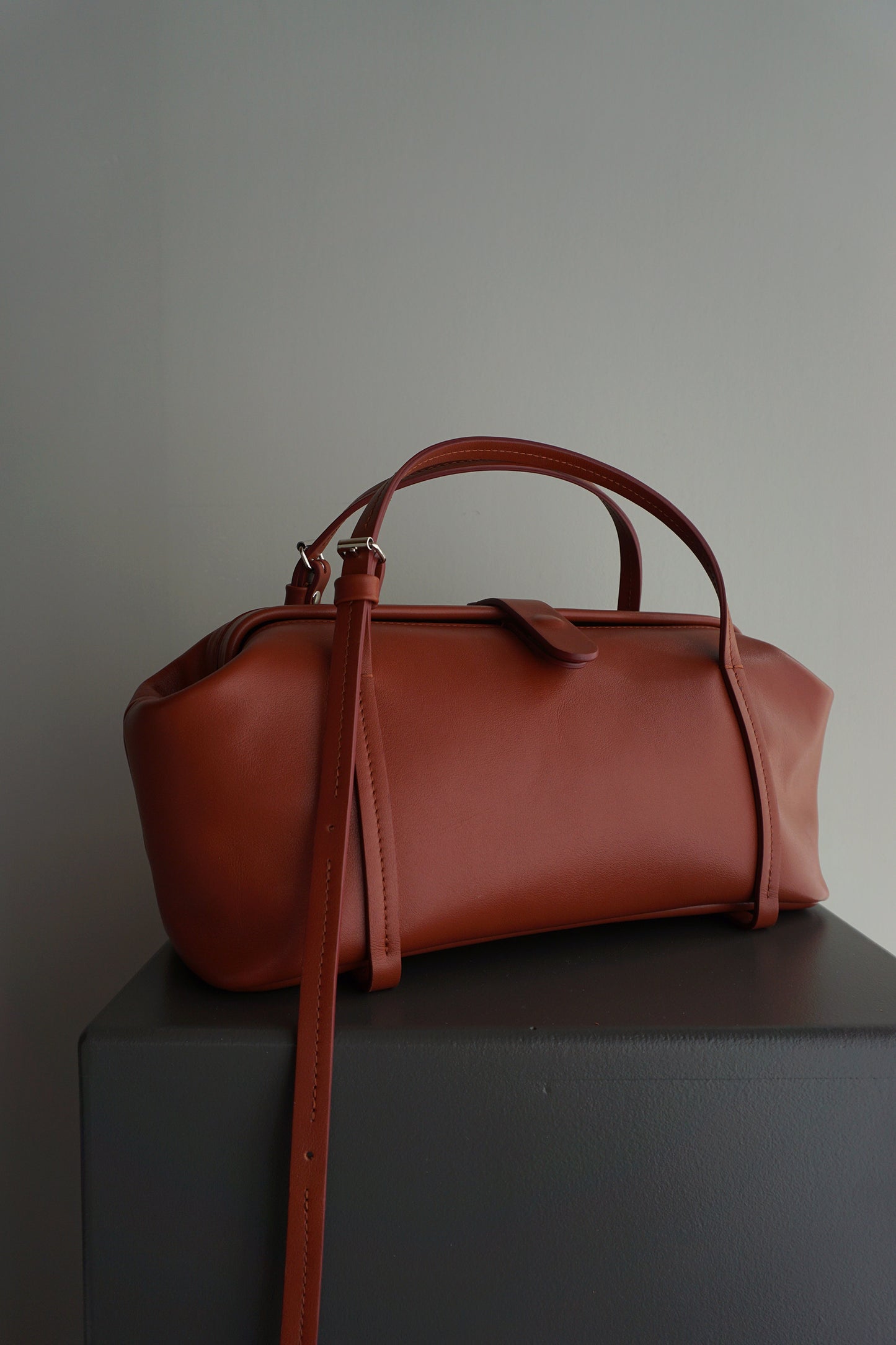 RAY frame bag - brick leather